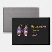 Aimant Personnaliser la publicité École de danse (Recto/Verso)