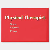 Aimant Personnaliser la publicité Promouvoir le physiothé (Recto)