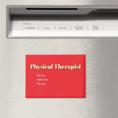 Aimant Personnaliser la publicité Promouvoir le physiothé (In Situ (Lave-vaisselle))