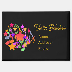 Aimant Personnaliser la publicité Violon Enseignant
