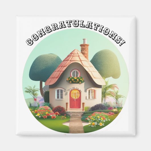 Aimant Personnaliser Modifier le nom du texte Félicitatio (Devant)