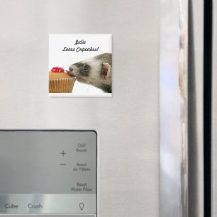Aimant Personnaliser Nom Aime Cupcakes Ferrets