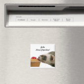 Aimant Personnaliser Nom Aime Cupcakes Ferrets (In Situ (Lave-vaisselle))