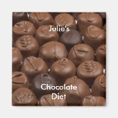 Aimant Personnaliser Nom Chocolate Diet (Devant)