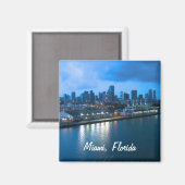 Aimant Personnaliser Port de Miami photo (Recto/Verso)