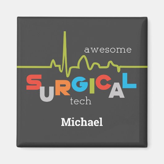 Aimant Personnaliser, Semaine de la technologie chirurgic (Devant)