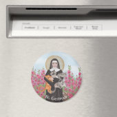 Aimant Personnaliser St Gertrude Patron d'aquarelle des c (In Situ (Lave-vaisselle))