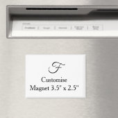 Aimant personnaliser un rectangle simple 3,5" x 2,5" pers (In Situ (Lave-vaisselle))