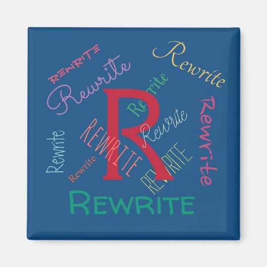 Aimant Personnalisez ce modèle, monogramma, NOM, Jeter (Devant)