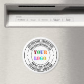 Aimant Personnalisez votre logo d'entreprise Modèle de te (In Situ (Lave-vaisselle))