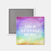 Aimant Personnalisez votre propre arc-en-ciel (Recto/Verso)