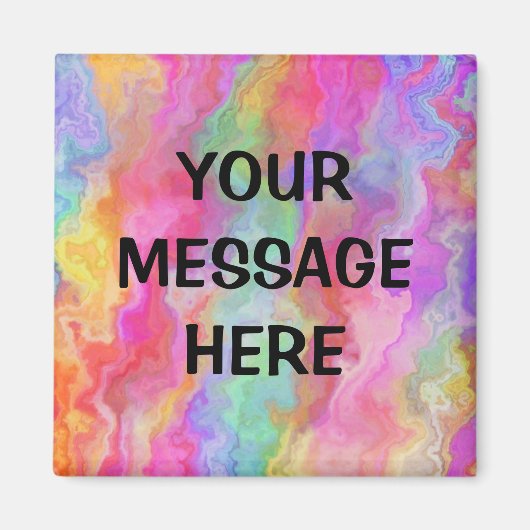 Aimant Personnalisez votre propre arc-en-ciel (Devant)