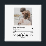 Aimant Personnalized Newlywed Photo Song Playlist<br><div class="desc">This personalized song playlist design can be customized with your own music of choice or personalized message,  as well as the couple's name by clicking on the personalize this template. Donc vous pouvez replace the image with your own image or picture.</div>