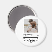 Aimant Personnalized Newlywed Photo Song Playlist (Recto/Verso)