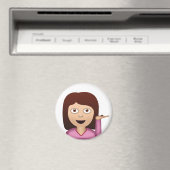 Aimant Personne du bureau d'information Emoji (In Situ (Lave-vaisselle))