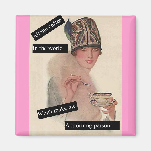 Aimant Personne Du Matin (Devant)