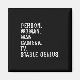 Aimant Personne Femme Homme Appareil Photo Télévision Écu