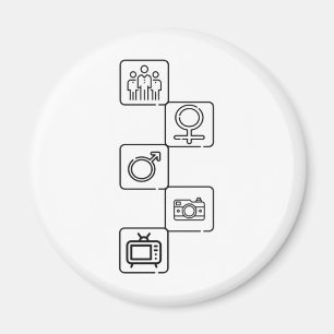 Aimant Personne Femme Homme Caméra TV Donald Trump Cognit