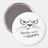 Aimant Personne ne me rend heureux (Recto/Verso)