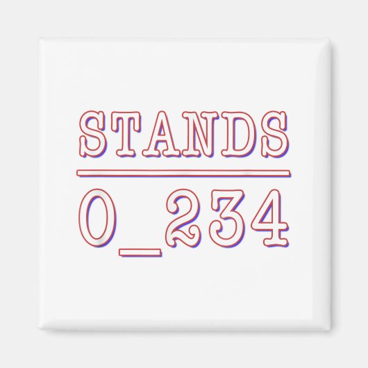 Aimant Personne sous les pieds - Drôle Math Joke Math Pun (Devant)