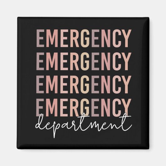 Aimant Personnel du service des urgences | infirmière | T (Devant)