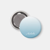 Aimant Personnel gradient ombre angel blue (Recto/Verso)