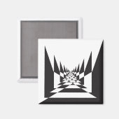 Aimant perspective abstraite (Recto/Verso)