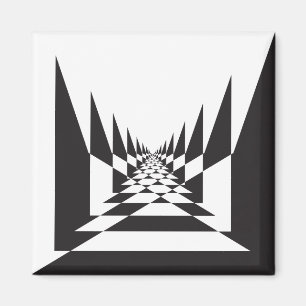 Aimant perspective abstraite