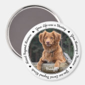 Aimant Perte d'animal de compagnie Sympathy Keepsaké Pet  (Recto/Verso)