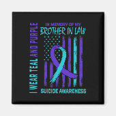 Aimant Perte De Cadeaux De Frère En Droit Suicide Awar (Devant)