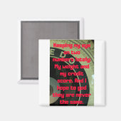 Aimant Perte de poids drôle (Recto/Verso)