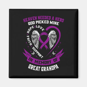 Aimant Perte pourpre de mon grand grand-père cancer du pa