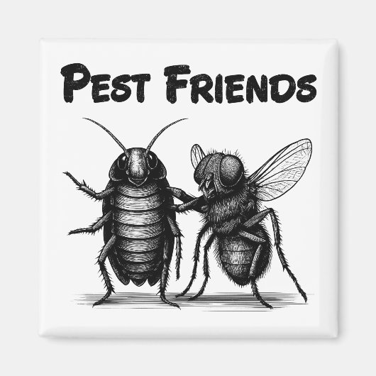 Aimant Pest Friends BFF (Devant)