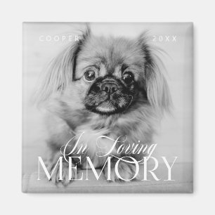 Aimant Pet Memorial Love Memory Simple Photo moderne