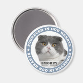 Aimant Pet Memorial Purrever dans nos coeurs Photo Keepsa (Recto/Verso)
