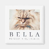 Aimant Pet Memorial Simple Modern Chic Family Photo (Devant)