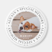 Aimant Pet Memorial Toujours une mémoire spéciale Photo m (Devant)