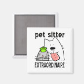 Aimant Pet Sitter Extraordinaire (Recto/Verso)
