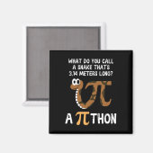 Aimant Pet Snake Math Pi Day Python (Recto/Verso)