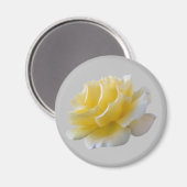 Aimant Pétales de rose jaune (Recto/Verso)