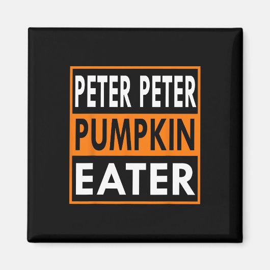 Aimant Peter Citrouille Costume De Manger Pour Couples - (Devant)