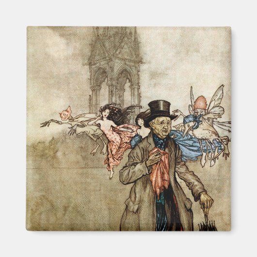 Aimant Peter Pan par Arthur Rackham (Devant)