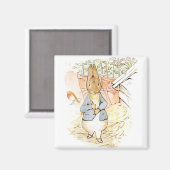 Aimant Peter Rabbit dans le jardin (par Beatrix Potter) (Recto/Verso)