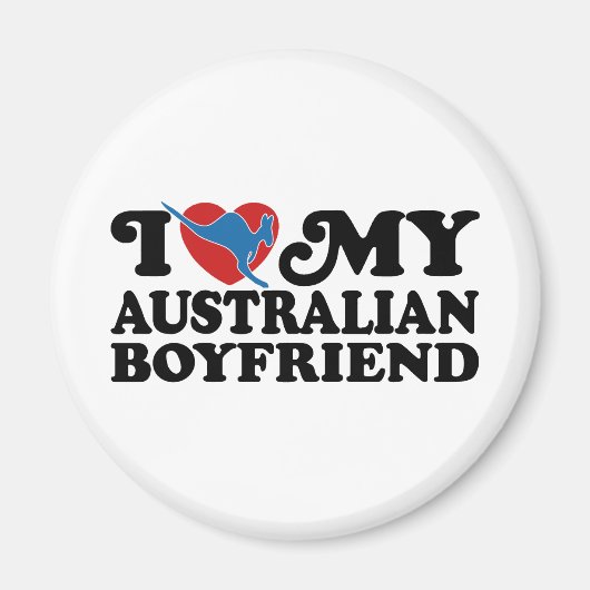 Aimant Petit ami australien (Devant)