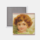 Aimant Petit ange à tête rouge (Recto/Verso)