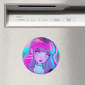 Aimant Petit Anime Anime Girl (In Situ (Lave-vaisselle))