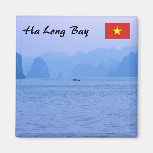 Aimant Petit bateau de pêche à Ha Long Bay - Vietnam, Asi (Devant)