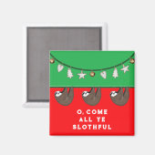 Aimant Petit cadeau drôle dans une chaussette (Recto/Verso)