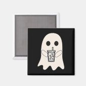 Aimant Petit café glacé Ghost Costume d'Halloween (Recto/Verso)