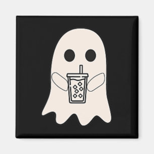 Aimant Petit café glacé Ghost Costume d'Halloween